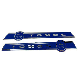 Stickerset Tomos Chroom Blauw. 