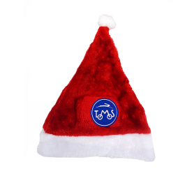 Kerstmuts met luxe logo Tomos