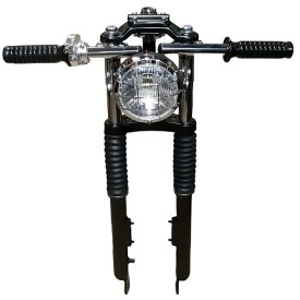 Cafe Racer Clipons stuur chrome universeel voor Tomos