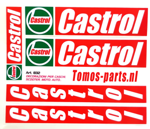 Stickerset Castrol 5 delig