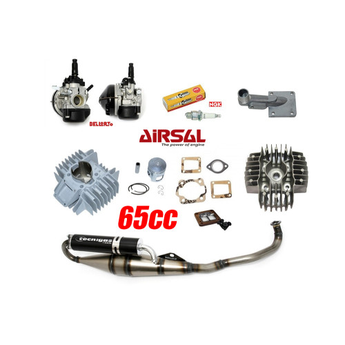 Airsal Tomos opvoer set, 44mm cilinder 65cc 70cc 