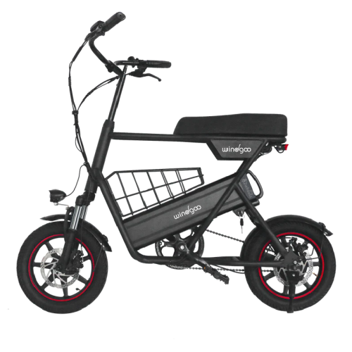 Windgoo F1 Hybrid e-bike 250w zwart met mand